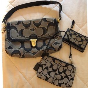 Coach purse, wristlet and card wallet